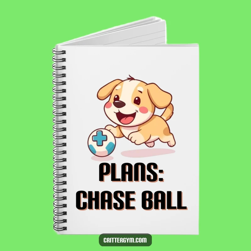 Funny Dog Medicine Ball Notebook: Hilarious Journal for Pet Lovers' Notes
