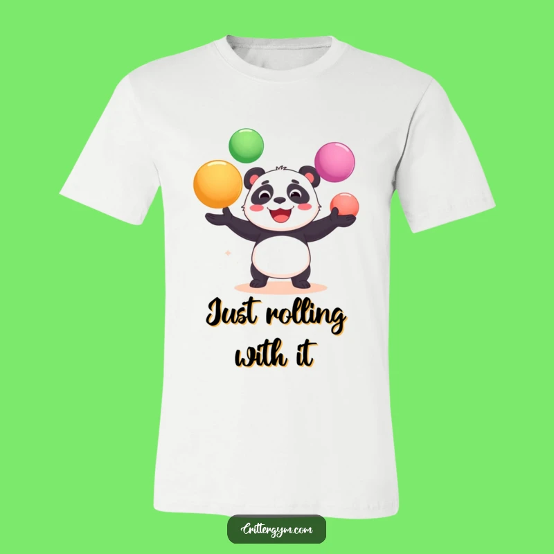 Funny Panda Yoga Ball T-Shirt: Hilarious Workout Tee for a Good Laugh