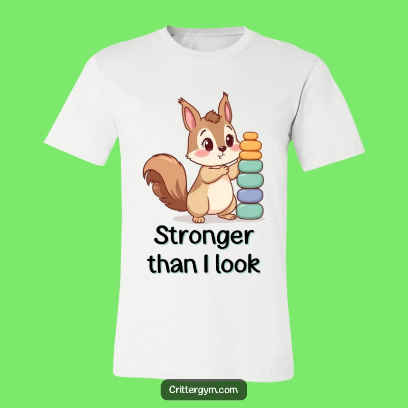 Funny Squirrel Gym T-Shirt - Hilarious Workout Surprise Tee for Fitness Lovers
