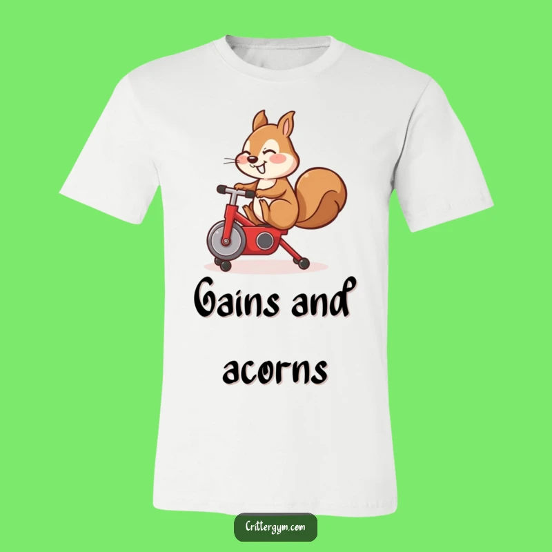 Funny Squirrel Leg Day T-Shirt - Hilarious Fitness Fanatic Tee