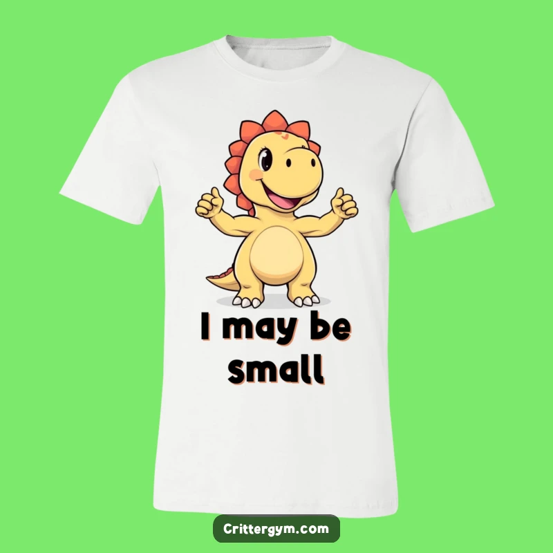 Funny Dinosaur Flex T-Shirt: Tiny Biceps Grin Tee - Hilarious Gift for Him!