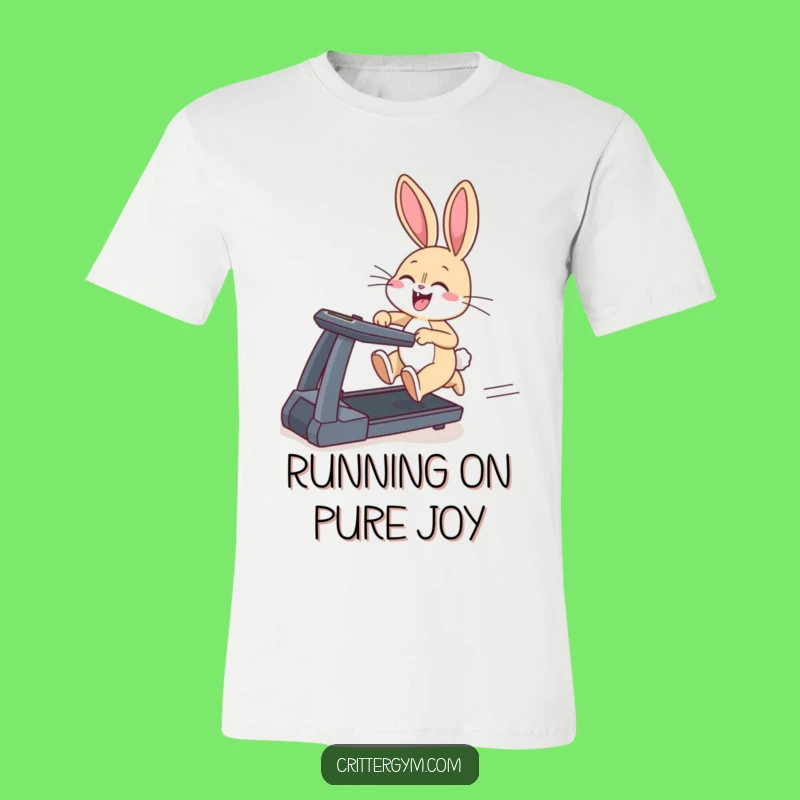 Funny Bunny Treadmill T-Shirt: Hilarious Workout Tee for a Good Giggle