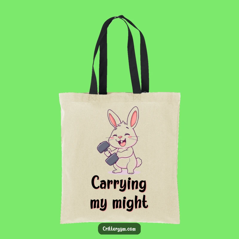 Funny Rabbit Gym Tote Bag: Workout Accessory Fun, Perfect Funny Gift