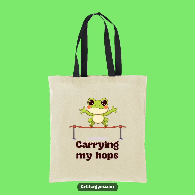 Funny Frog Jump Rope Tote Bag - Carry Your Enthusiasm Anywhere