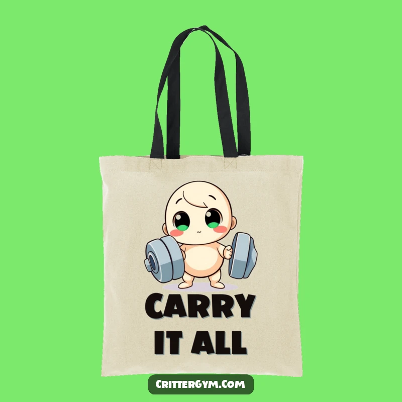 Funny Gym Goal Tote Bag - Giggle-Worthy Workout Companion